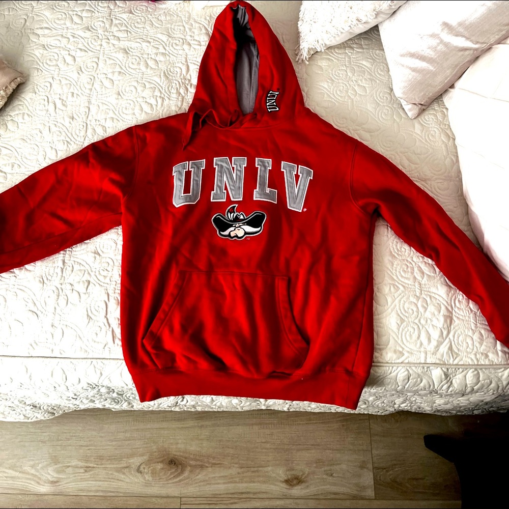 UNLV hooded sweat shirt.